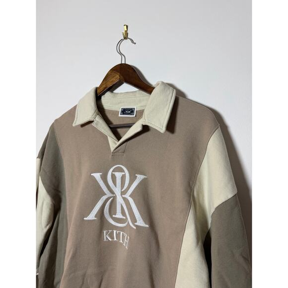 Kith Nelson malt color block collared pullover - Picture 2 of 5